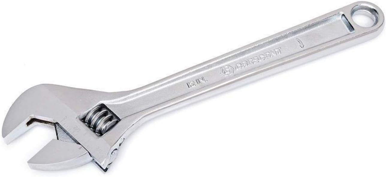 Crescent 12" Adjustable Wrench - Boxed - Mechanical & Plumbing Wrenches - With Larger Knurl & Hex Jaw