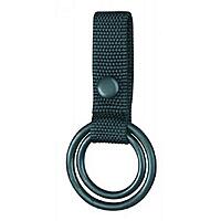 Gould & Goodrich X615 Double Ring Flashlight Holder Holds C or D Cell Flashlight or Standard Wood Baton (Black DuraWeb Nylon)