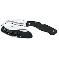 Spyderco Civilian C12GS — G-10 Handle, Serrated Folding Knife