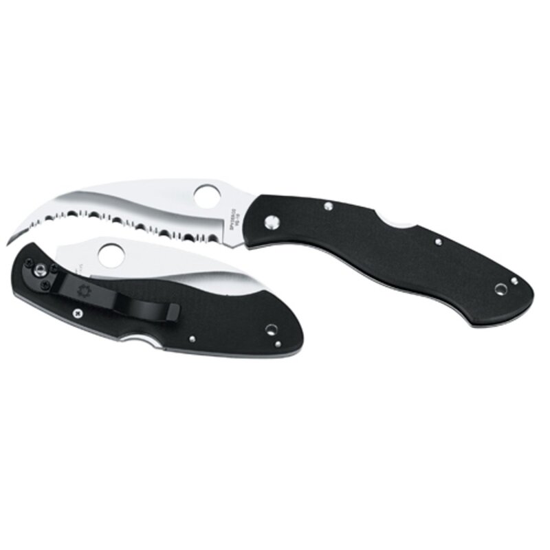 Spyderco Civilian C12GS — G-10 Handle, Serrated Folding Knife