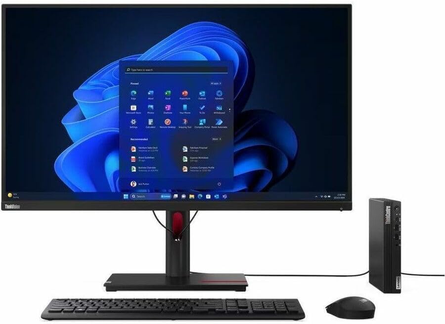 Lenovo ThinkCentre M75q Gen 5 12RQ000KUS Desktop Computer - AMD Ryzen 5 PRO 8500GE - 16 GB - 512 GB SSD - Tiny - Black