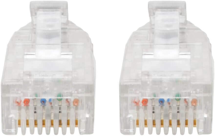 Tripp Lite Cat6 Gigabit Patch Cable Snagless Utp RJ45 Molded Slim, 2', Black (N201-S02-BK)