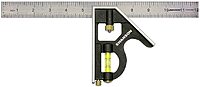 SWANSON TOOLS Combination Square with Die-Cast Zinc Body and Stainless Steel Rule