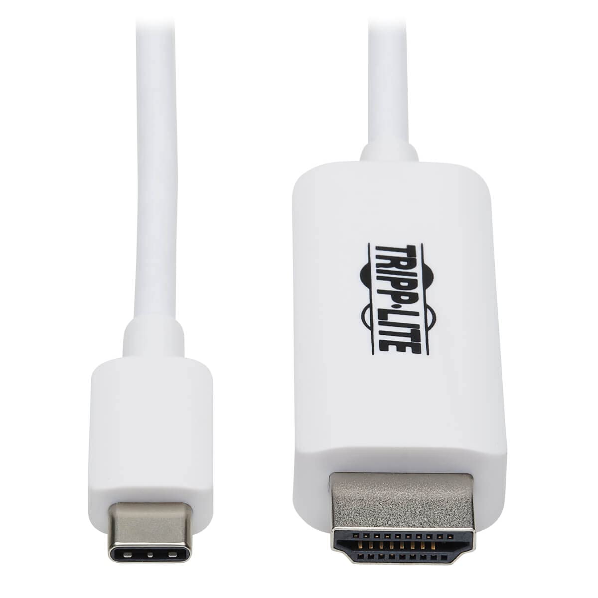 Tripp Lite USB C to HDMI Cable, Thunderbolt 3 Compatible Adapter Cable, USB-C and HDMI 4K, 4:4:4, White, M/M