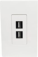 Tripp Lite Single-Gang Universal Keystone Wall Plate (N080 Series), White
