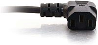 C2G Right-Angle AC Power Cord NEMA 5-15P to IEC C13 18 AWG
