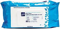 Nice'n Clean Baby Wipes, Latex-Free, 7 X 8 Inch, Unscented, 1/Pack of 80 Wipes