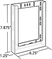 Azar Displays 3-Tier 15-Pocket Acrylic Trifold Brochure Counter Display, 9inH x 31-1/2inW x 5-1/4inD, Clear