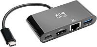Tripp Lite USB-C to HDMI Multiport Adapter Docking Station with USB-A Hub and USB-C PD Charging