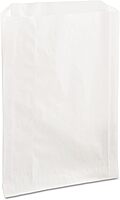 Bagcraft Grease-Resistant Single-Serve Bags, 6.5" X 8", White, 2,000/carton