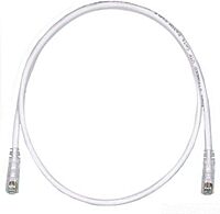 Panduit UTPSP5Y Category-6 8-Conductor Strain Relief Clear Boot Patch Cord, 5-Feet, Off White