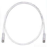 Panduit UTPSP5Y Category-6 8-Conductor Strain Relief Clear Boot Patch Cord, 5-Feet, Off White