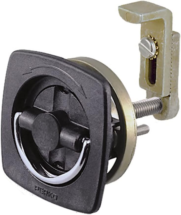 Perko Flush Latch - Non-Locking - 2.5" x 2.5" w/Offset Adjustable Cam Bar