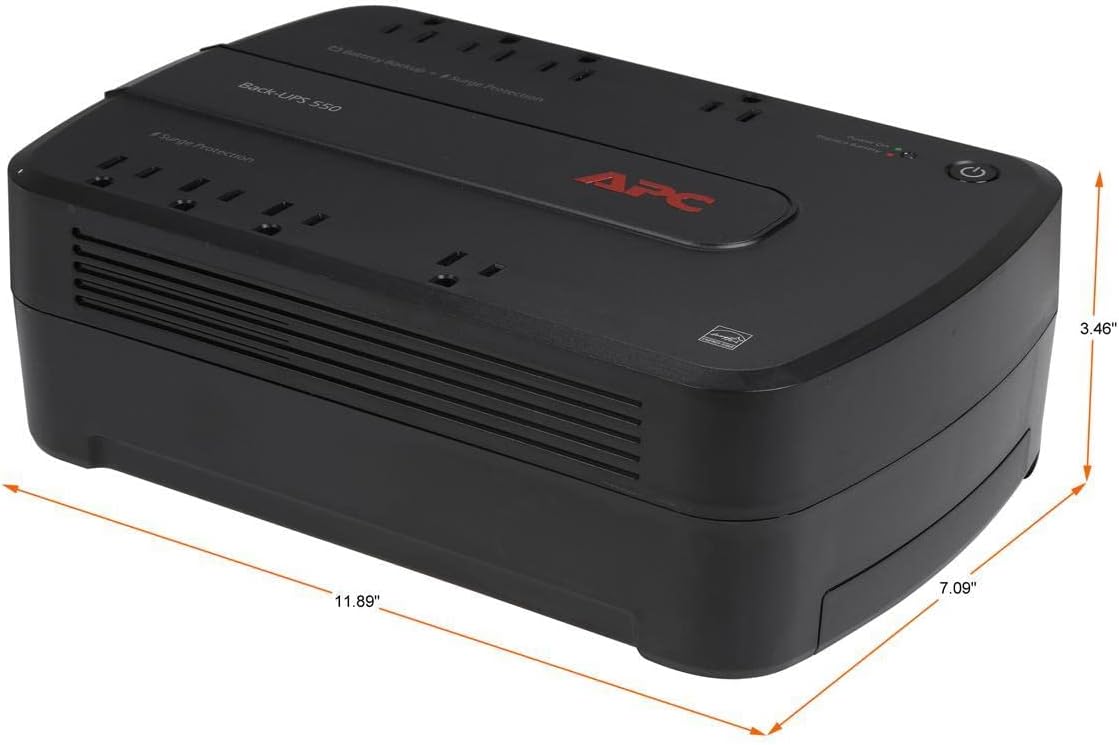 APC Back-UPS Battery Backup and Surge Protector UPS