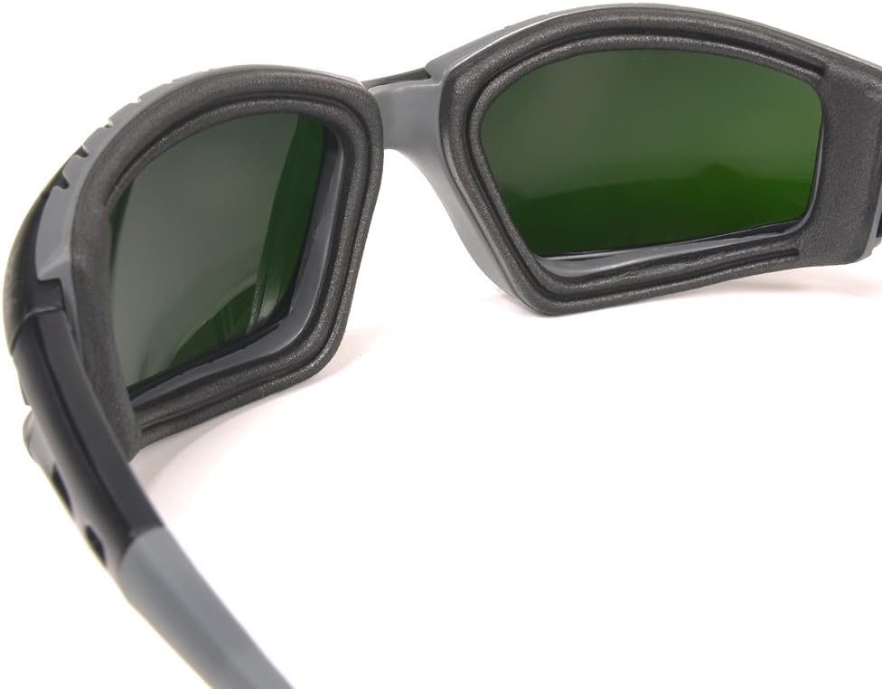 Bollé Safety 253-TR-40089 Tracker Safety Eyewear with Black/Gray Polycarbonate + TPE Full Frame and Welding Lens