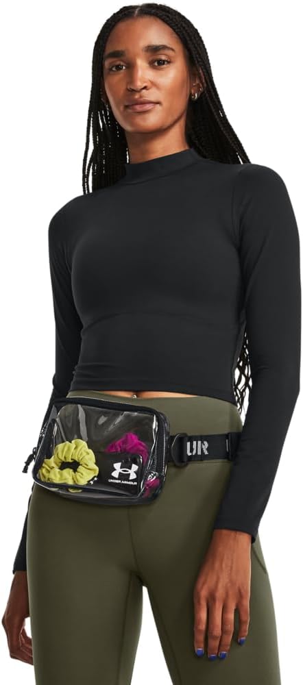 Under Armour Unisex-Adult Loudon Clear Crossbody Waist Bag, (960) Clear/Black/White