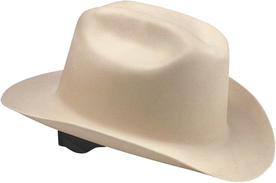 Jackson Safety Western Hard Hat, Model 19502 — Tan, Class G, 4-Point Suspension