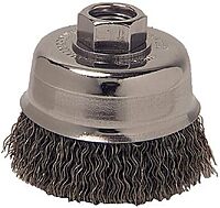 Crimped Cup Brushes - 6" crimp cup cr-6.020 5/8-11