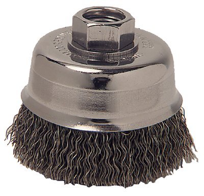 Crimped Cup Brushes - 6" crimp cup cr-6.020 5/8-11