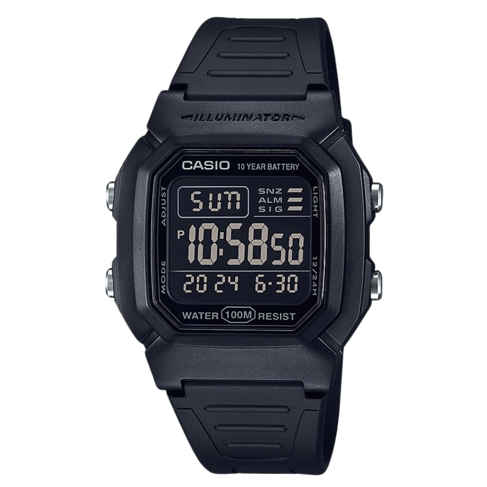 Casio W800HG Series | Men’s Digital Watch | 100 Meter Water Resistance | Multi Function Alarm | 100 SEC Stopwatch | Auto