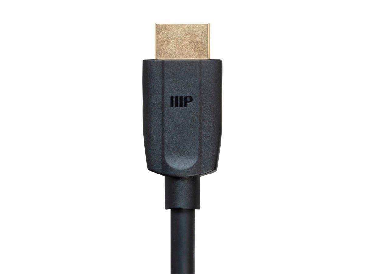 Monoprice 8K Ultra High Speed HDMI Cable - HDMI 2.1, 8K@60Hz, 4K@120Hz, 48Gbps, HDR, VRR, 6ft, Black - 3 pack 3 Pack Cable