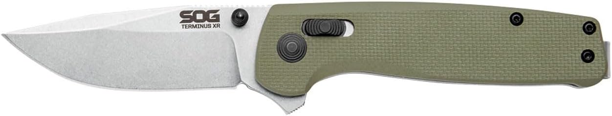 SOG Terminus XR G10 Daily Carry Rugged EDC Ambidextrous Pocket Folding Knife