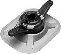 RAILBLAZA RibMount CleatPort 3M Self Adhesive Inflatable Boat Dinghy Glue on Mount for Inflatable Boat Accessories Grey