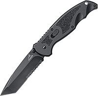 Gerber Gear Answer FAST Knife, Serrated Edge [22-41970],Black