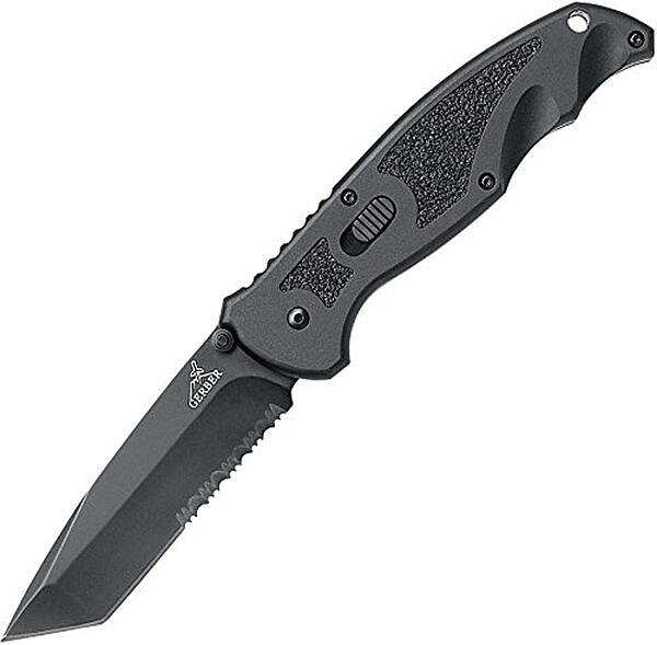 Gerber Gear Answer FAST Knife, Serrated Edge [22-41970],Black