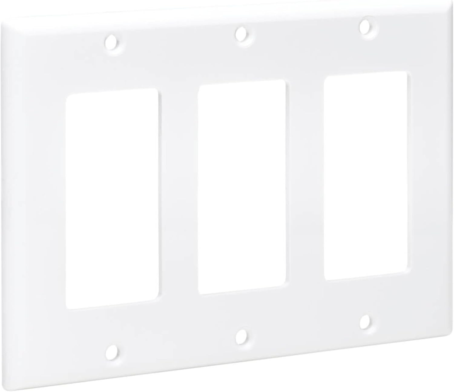 Tripp Lite Decora-Style Wall Plates & Center Inserts, Vertical, White, Polycarbonate