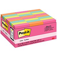 Post-it® Notes Original Notepad Value Pack - Cape Town Color Collection, 1.5 x 2 in, 24 Pads