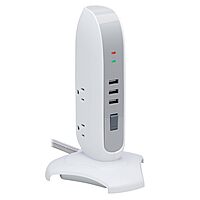 Tripp Lite TLP66USB Surge Protector Tower with USB Ports, 1200 Joules, 5-Outlets