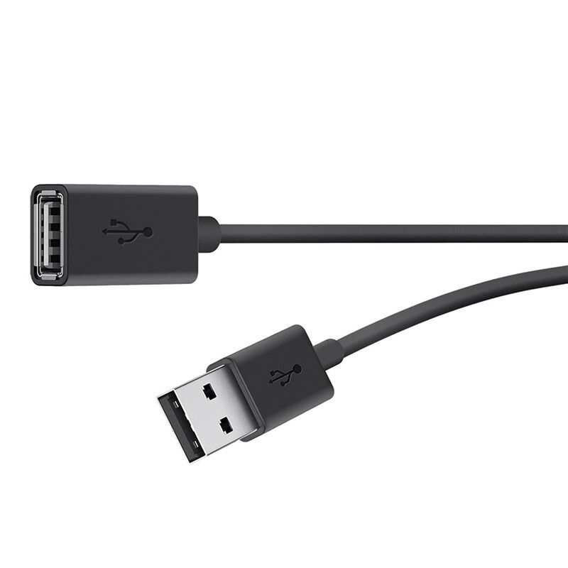 Belkin F3U153BT3M - USB Extension Cable - 10 Ft - 4 Pin USB Type A (M) to 4 Pin USB Type A (F) - Black