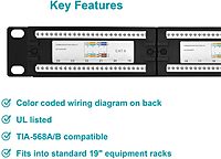 Monoprice Cat6 110-Type Patch Panel (568A/B Compatible)