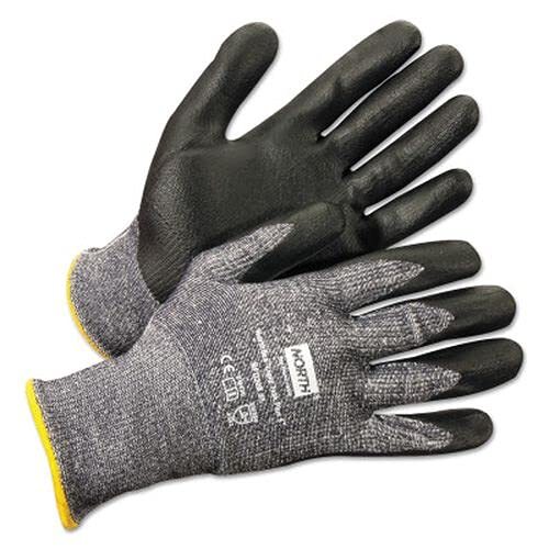 Honeywell NFD20B/8M NorthFlex Light Task Plus 5 Coated Gloves, Medium, Black/Gray (12pk)