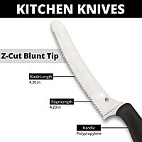 SPYDERCO Z-Cut Kitchen Knife with CTS BD1N Stainless Steel Blade