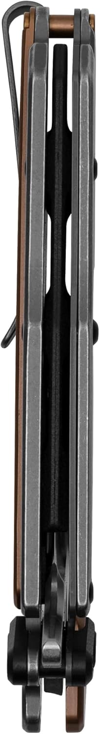 Kershaw Frontrunner Folding Pocket Knife, Futuristic, Durable EDC, D2 Blade Steel, KVT Opening Mechanism, Pocketclip