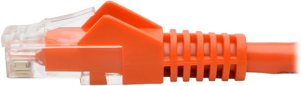 Tripp Lite 15ft Cat6 Gigabit Ethernet Snagless Molded Patch Cable UTP Orange RJ45 M/M 15' (N201-015-OR)