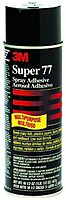 3M Super 77 CA Multi-Purpose Spray Adhesive, 16.75 Oz, Set Of 12 Cans