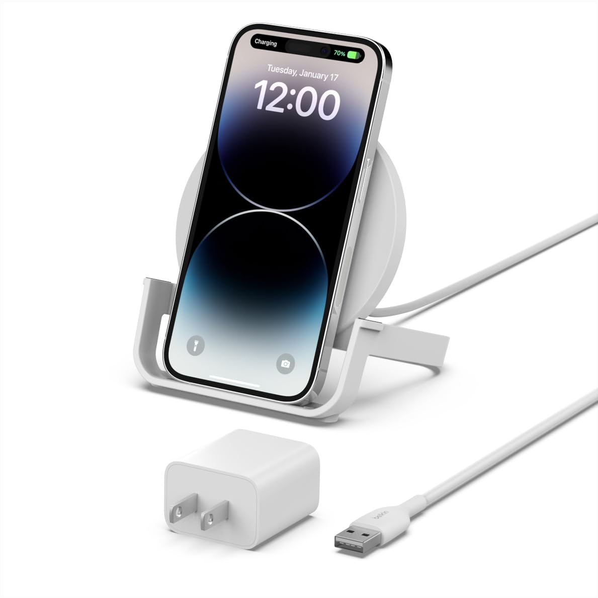 Belkin Quick Charge 10W Wireless Charger - Qi-Certified Charger Stand for iPhone