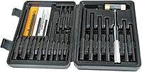 Wheeler Master Roll Pin Punch Set with Dual Sided Hammer, Roll Pin Punches and Starters, Storage Case for Gunsmithing, silver