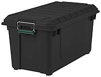 IRIS USA WeatherPro 82 Quart Weathertight Store-It-All Tote - Black