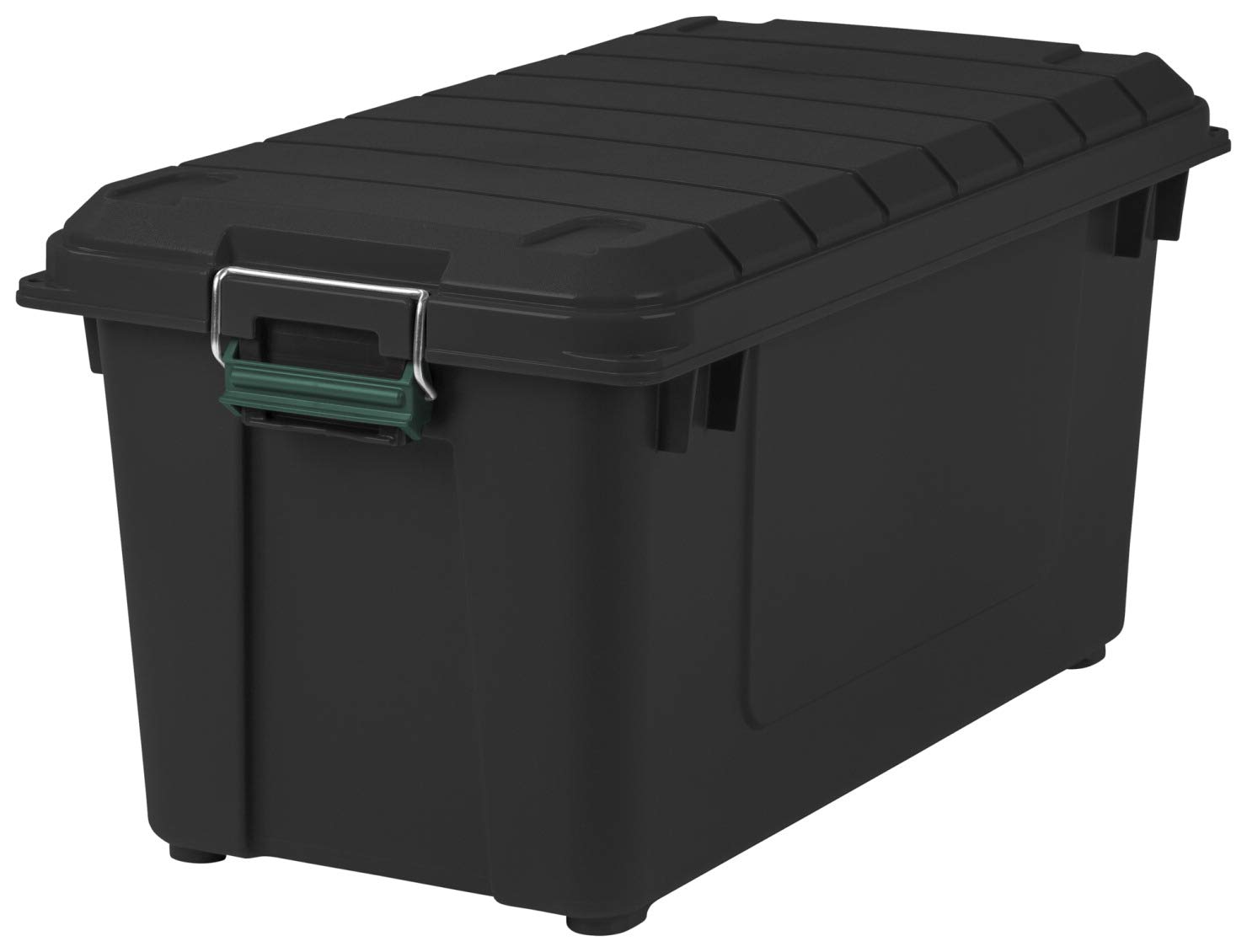 IRIS USA WeatherPro 82 Quart Weathertight Store-It-All Tote - Black