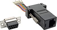 Tripp Lite DB9 to RJ45 Modular Serial Adapter - RS-232/RS-422/RS-485 - Black