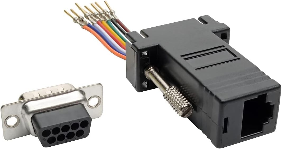 Tripp Lite DB9 to RJ45 Modular Serial Adapter - RS-232/RS-422/RS-485 - Black