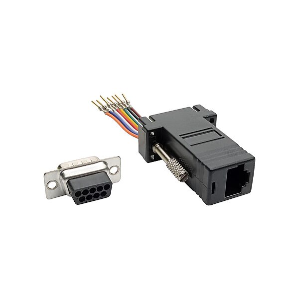 Tripp Lite DB9 to RJ45 Modular Serial Adapter - RS-232/RS-422/RS-485 - Black