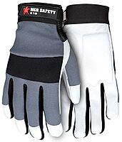 MCR Safety Multi-Task Goatskin Mechanics Glove with Padded Gel Palm