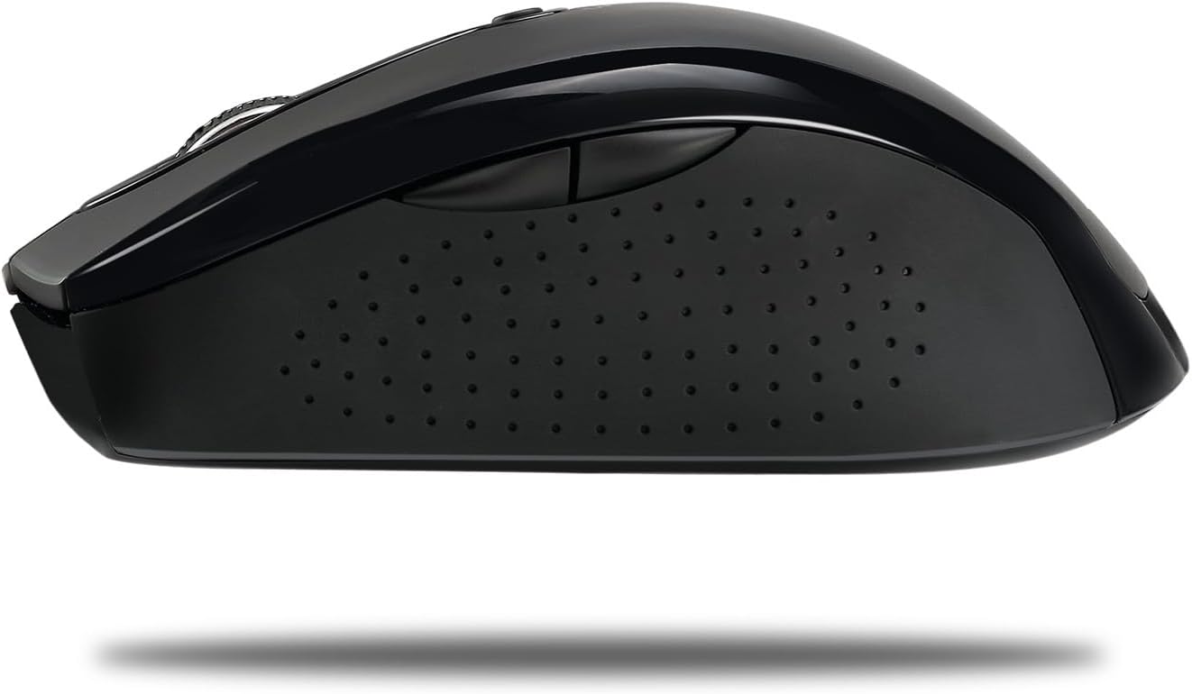 iMouse M20B - Wireless Ergonomic Optical Mouse, Black