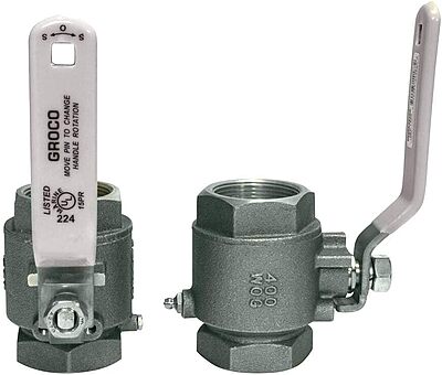 GROCO 2" NPT Stainless Steel In-Line Ball Valve
