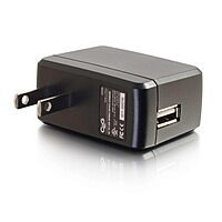 C2G USB Adapter, USB Power Adapter, 2.1A, Cables to Go 22335 2.1A AC to USB